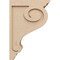 Ekena Millwork 7"W x 14"D x 21"H Classic Scroll Rough Cedar Woodgrain TimberThane Corbel, Primed Tan CORUR07X14X21SCRRCPR - alternate 3